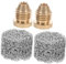 BEBEMOKO 4 Stück Hochdruck-Schaumstoff-Topf, Schaumstoff-Maschine, Wasserschlauch-Filter, Wasserfilter-Set, Gartenschlauch-Unterlegscheiben, Universaldüse, Schneekanonen, Edelstahl, wiederverwendbar