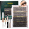 Cluster Lashes 320PCS Fluffy Individual Eyelashes 30D+40D+80D+100D Lash Extension Kit 12-20MM Natural Lash Clusters DIY Eyelash Extension Kit with Lash Bond and Seal Lash Tweezers-30+40+80+100D