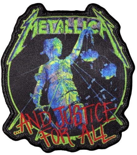 Metallica And Justice For All Standard Printed Patch Accessory Size