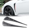 HLTTXS 2 Stück Aufkleber für seitliche Lüftungsschlitze für Mini Hatch R50 R56 F55 F56 JCW/One/One D/Cooper/S, Zier Aufkleber für Blattbretter, ABS Luftauslassaufkleber,B/Carbon Fiber