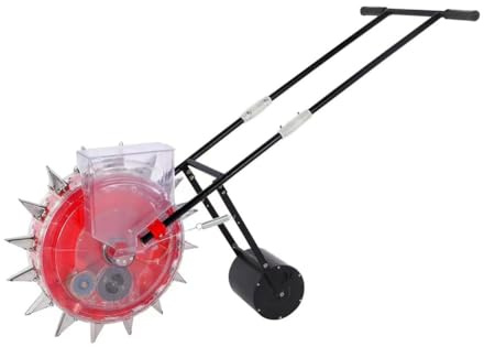yjnhxns Handsämaschine, Handsämaschine mit Walzen, Präzisionsmaschine, Radsämaschine für Erdnüsse, Sojabohnen, Mais und Getreide(9 Mouths)