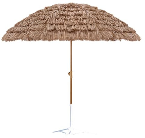 Sonnenschirm Stroh,Strohschirm,Sonnenschirm Hawaii Stroh,Stroh Sonnenschirm,Outdoor Hawaii Sonnenschirm,Hawaii Strandschirm Sonnenschirm,Mit Neigungsfunktion,FüR Garten,Strand