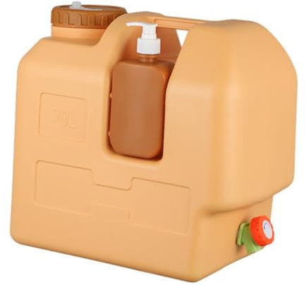 LeeQinersw Bidon d'eau avec Robinet, Qualité Alimentaire, Bidon avec Distributeur de Savon, Seau de Stockage d'eau Portable, Contiateur à Eau pour Camping, Barbecue, Pêche, 30L