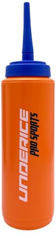 LOVIVER 【Nouveau départ à l'été 2025 Bouteille d'Eau de Sport, Bouteille à Presser Réutilisable, Bouteille d'Eau à Long Bec, Tasse d'Eau pour Course à Pied, Vélo, Football, Orange + Long Bec