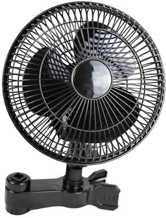 Ventilador de carpas de cultivo, 25 W ventilador de cultivo con clip, ventiladores de carpas de bajo ruido, 2 velocidades potentes ventilador de clip oscilante para plantas hidropónicas enfriamiento