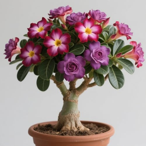 Leuchtende Wüstenrose – Nische und einzigartig – Stressfreie Überwinterung im Haus-1Rhizom-C