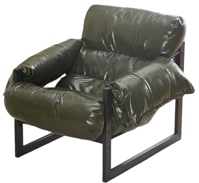 HUAYUSEDF Grüner Luxus Retro Wohnzimmer Bequemer Sitzsack Stuhl Schlafzimmer Lounge Sessel Balkon Kreative Freizeit Sofa Sitz