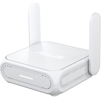 ASUS RT-BE58 Go Portable Mini Travel Router - WiFi 7, Dual-Band, 2.5G Port, Up to 3.6Gbps Wireless, Secure Public WiFi, Mobile Tethering, Mesh Compatible, USB-C Power,RV/Cruise/Hotel/Mobile