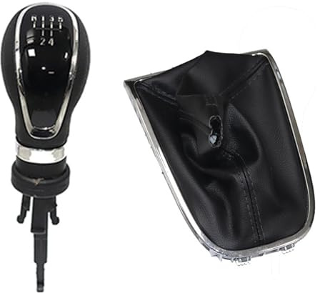 LVDLRAJJ Perilla Cambio Compatible Con OPEL Para Astra J GTC 2011-2019 | Perilla Cambio Marchas Cubierta Bota Polaina Palanca Cambios Caja Manual 5/6 Velocidades(5 Speed)