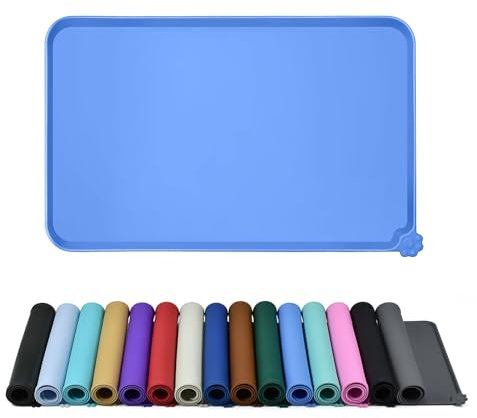 Reopet Tappetino in Silicone per Ciotola, Impermeabile e Antiaderente per Cani e Gatti. Vari Colori, Dimensioni e Utilizzi Disponibili