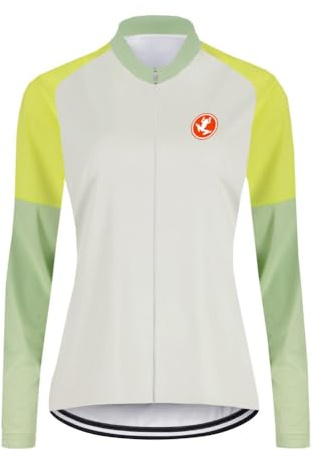 UGLY FROG Damen Fahrradtrikot Atmungsaktiv Langarm Radtrikot Fahrradkleidung Für Rennrad Radsport