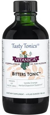 Vitanica Bitters Tonic, Supports Healthy Digestion, Vegan, 4 fl oz