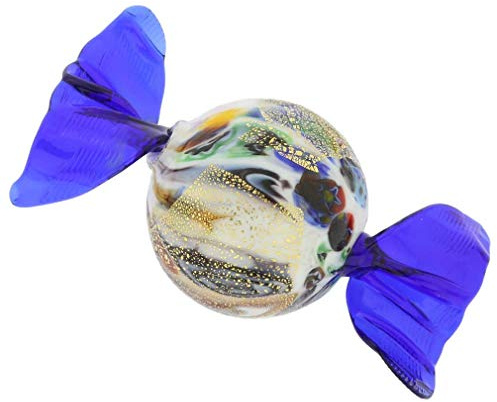 Glass Of Venice Murano Glass Candy - Sparkling Blue