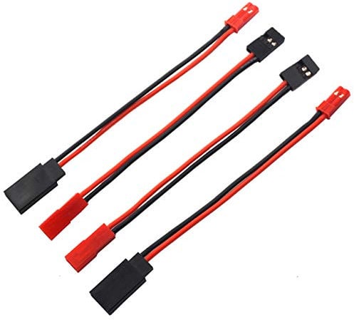 2Pairs Mirthobby 10CM JST Plug to JR Connector Male Female Cable Servo Adapter Wire for RC Plane Helicopter Car