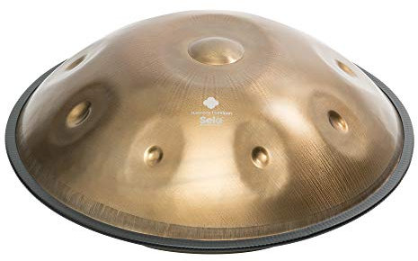 Sela SE 203 Harmony Handpan F# Romanian Hijaz Stainless Steel, inkl. gepolsteter Tasche und Baumwollhandschuhe, Steel Drum, handgefertigt, hochwertiges Percussioninstrument