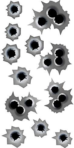 Einschusslöcher Aufkleber Set Sticker Bullet Holes Moped Auto Motorrad Stylen Autoaufkleber JDM Fun Tuning Simson Bike