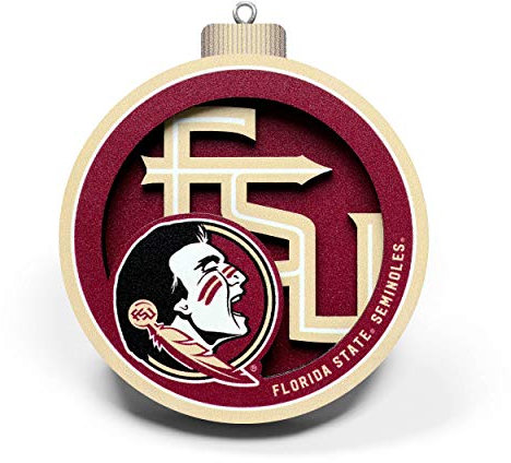 YouTheFan NCAA Florida State Seminoles 3D-Logo-Serie, Ornament, groß
