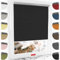 Schuette® Verdunkelungsrollo ohne Bohren/mit Bohren 2in1 ● Thermo Rollo Kollektion: Onyx Stone (Schwarz) ● 30 x 130 cm (Breite x Höhe) ● Suprafix Klemmrollo = Klemmfix 2.0 ● 60s Montage mit Video