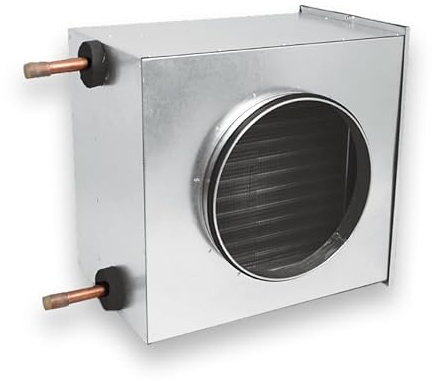 K-TECH-PRO Warmwasser-Heizregister Serie KA System Ø 100 für Badezimmer