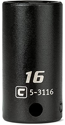 Capri Tools 3/8 in. Drive 16 mm Semi-Deep Impact Socket