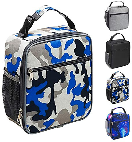 Magcubic Insulated Lunch Bag,Leakproof Portable Lunch Box for Women Men Kids Boys Girls for Office School Camping Hiking Outdoor Beach Picnic (Camo)
