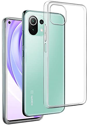 Transparent Silikonhülle TPU für XIAOMI MI 11 LITE - MI 11 LITE 5G - 11 LITE 5G NE, Handyhülle Premium Kratzfest TPU Durchsichtige Schutzhülle, Ultradünne 0,33 mm