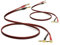 VVFLED 2 Pack 14 AWG Speaker Wire With Gold-Plated Right Angle Banana Plugs, 2x 3m HiFi OFC Audio Cable for Audiophile (3m / 9.8FT)
