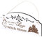Schild Hexenhaus Deko 20x10cm - All you need is Love and a Witch House - Holz Wanddeko Dekoration Wand