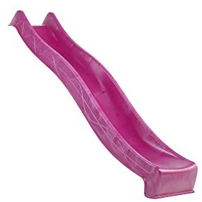 Chillroi Wellenrutsche Spielrutsche Kinderrutsche Wasserrutsche 2.5m bis 3m (violett, 2,5 m)