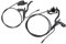 MXGZ Set di Freni a Disco per Bici, Kit di Freni a Disco Idraulici a Ritorno Automatico Potente Sensibile a Basso Attrito di Tipo Power Cut off per Bici Elettriche (Nero)