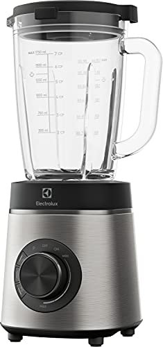 Electrolux Explore 6 Blender Modèle E6TB1-8ST, 1400 Watt - Bouteille à emporter 2 en 1, 1.75 litre, 6 lames Truflow®, Vitesse variable, fonction Turbo, Résiste à des changements de température allant