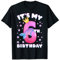 6. Geburtstag, Mädchen, Meerjungfrauenflosse, Nummer 6 T-Shirt