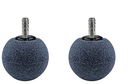 DONGKER 2/4 piezas de burbujas de aire para acuario, 4 cm en forma de bola para pecera de 4 mm de diámetro, tubo de aire, estanque, bomba de acuario hidropónica