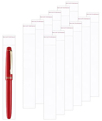 Klare Selbstklebende Cellophantüten 100pcs 3x15cm Lange Klebeverschluss Zellophanbeutel 50µm Zellophan Taschen Plastiktüten Cello Beutel für Halskette Kugelschreiber Lippenbürst Kaffee Löffel