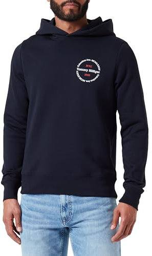 Tommy Hilfiger Homme Sweat À Capuche Homme, Bleu (desert Sky), S