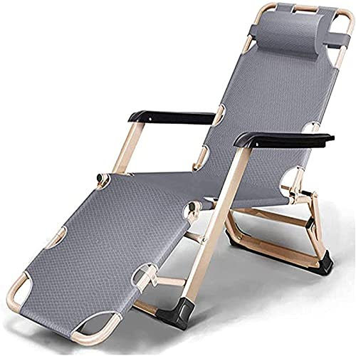 Zero Gravity Lounge Chair, Liegestuhl für schwere Personen, klappbarer Camping-Loungesessel aus Stahl, für den Außenbereich, Garten, Pool, Rasen, Zero Gravity Chair, Belastung ca. 180 kg Lounge Chair
