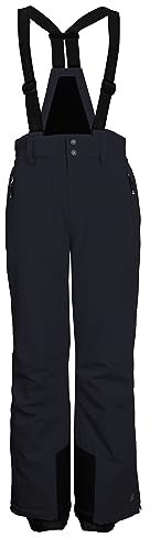 killtec Jungen Skihose/Funktionshose mit Latz, Kantenschutz und Schneefang KSW 148 BYS SKI PNTS, schwarz blau, 152, 41184-000
