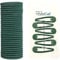 SET of 18 PCS School Elastics + Clips (12 PCS Hair Elastics bands +6 PCS Hair Snap Clips) 12 PCS 3mm Elastic Hair Ties Ponytail Holders Elastics for Women Girls Kids+ 6 pcs 5cm Snap clips (Dark Green)