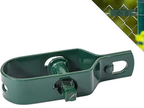 Fepro® Drahtspanner verzinkt, grün kunststoffbeschichtet, 90mm - 1 Stück, ideal für Maschendrahtzaun Spanndraht, Zaunspanner, Drahtzaun Spanner für Garten Spanndraht Wildzaun Forstzaun Weidezaun