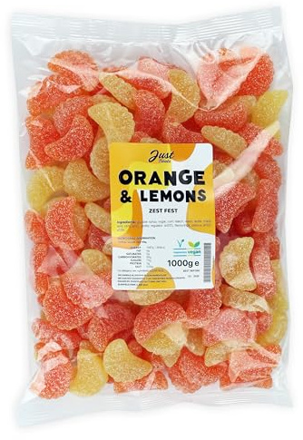 Just Treats Orange & Lemons (1kg Party Bag)