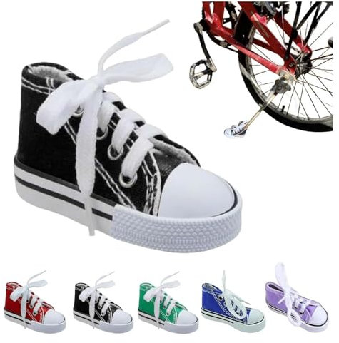 Fahrradständer, personalisierbar, Moto-Fußstütze, Kleiner Schuh, Motorrad-Seitenständer, Verlängerungspad, 1 x Motorradständer, niedlicher Mini-Canvas-Schuhe, Seitenständer, Motorradzubehör (C)