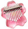 Kalimba Kalimba 10 Tasten Professionelles Daumenklavier Acryl Kalimba Klavier Musikinstrument(Pink)