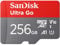 SanDisk 256GB Ultra Go scheda microSDXC + adattatore SD (per smartphones e Tablet Android, UHS-I, fino a 150 MB/s, Full HD Video, V10, con prestazioni app A1, Class 10, U1) per Amazon