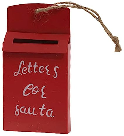 Boîtes aux lettres Petite boîte aux lettres boîte aux lettres de noël boîte de dépôt en fer rouge ornement d'arbre de noël boîte à colis Vintage vieil homme boîtes aux lettres Facile à installer
