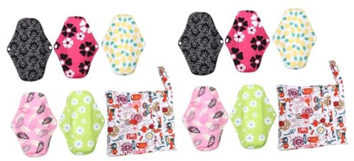 FOMIYES Lot de 2 Serviettes Hygiéniques Lavables pour Exercices en Plein Air Neutralisant Les Odeurs 6 Pièces