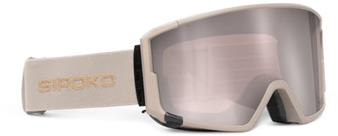 SIROKO - Snowboard- und Skibrillen mit Magnetischer Linse G3 ButterBeige