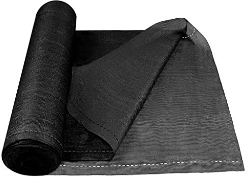 HENGMEI Sichtschutz Zaunblende Schattiernetz Sonnenschutz Windschutz Tennisblende HDPE Schattiergewebe für Sportplatz, Garten (Anthrazit, 2X10m)
