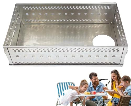 Sauna Stove Stone Basket | Foldable Firebox Basket | Wood Stove Sauna Rocks For Sauna Heating Tent Use, Outdoor Stove Accessory