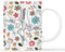 Personal Chic Personalised Mummy and Kids Holding Hands Flowers Mug - Personalised Mothers Day Gifts, Mum Gifts, Grandma Gift, Mummy Tea Cup, Grandma Cup, Mum Mug (Model #11)