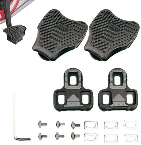 Nbbwwu Pedals for Road Cycles | Anti-Slip Power Meter Pedals | Multifunctional Cycle Supplies, Reusable Bikes Shoe Cleats Protector for Outdoor